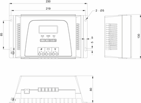 Steca Solarix MPPT 3020 line drawing RGB